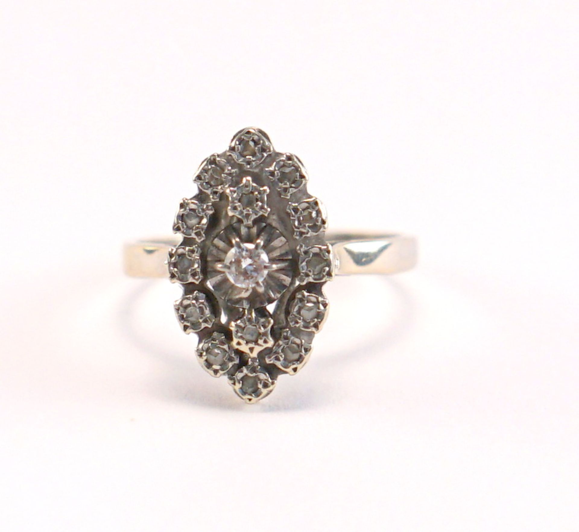 Alter Navette-Ring, ca. 1930er Jahre, 585 WG