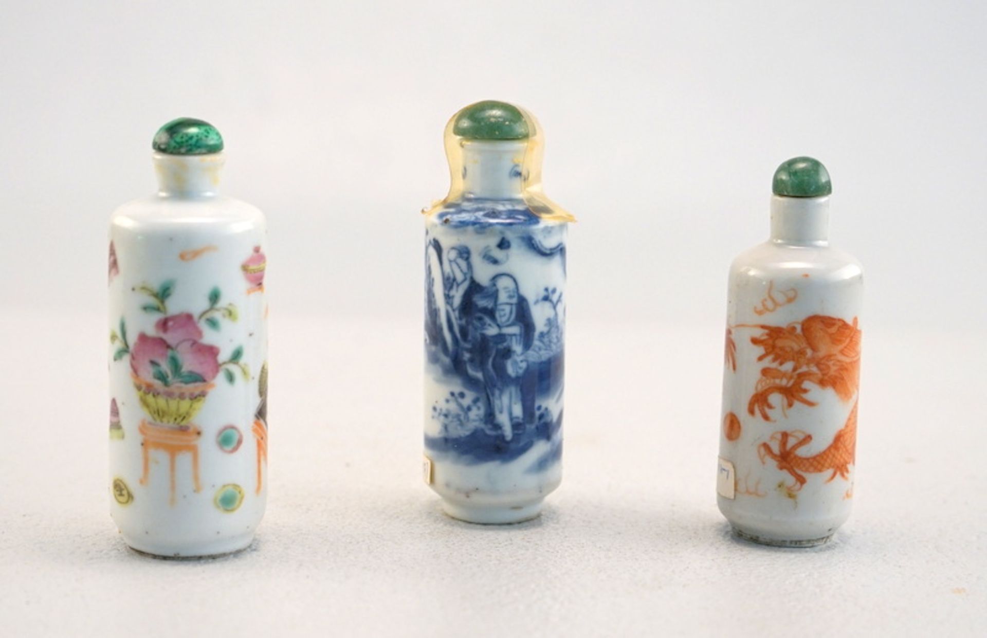 Drei Snuff Bottles China 18. Jhd.