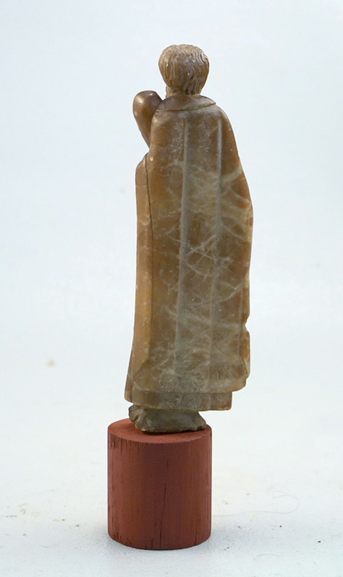Alabaster-Figur "Judas Thaddäus", wohl Mechelen 16.Jhd. - Bild 2 aus 2