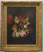 Blumenstillleben mit Tulpen, Astern etc., Italien, um 1700