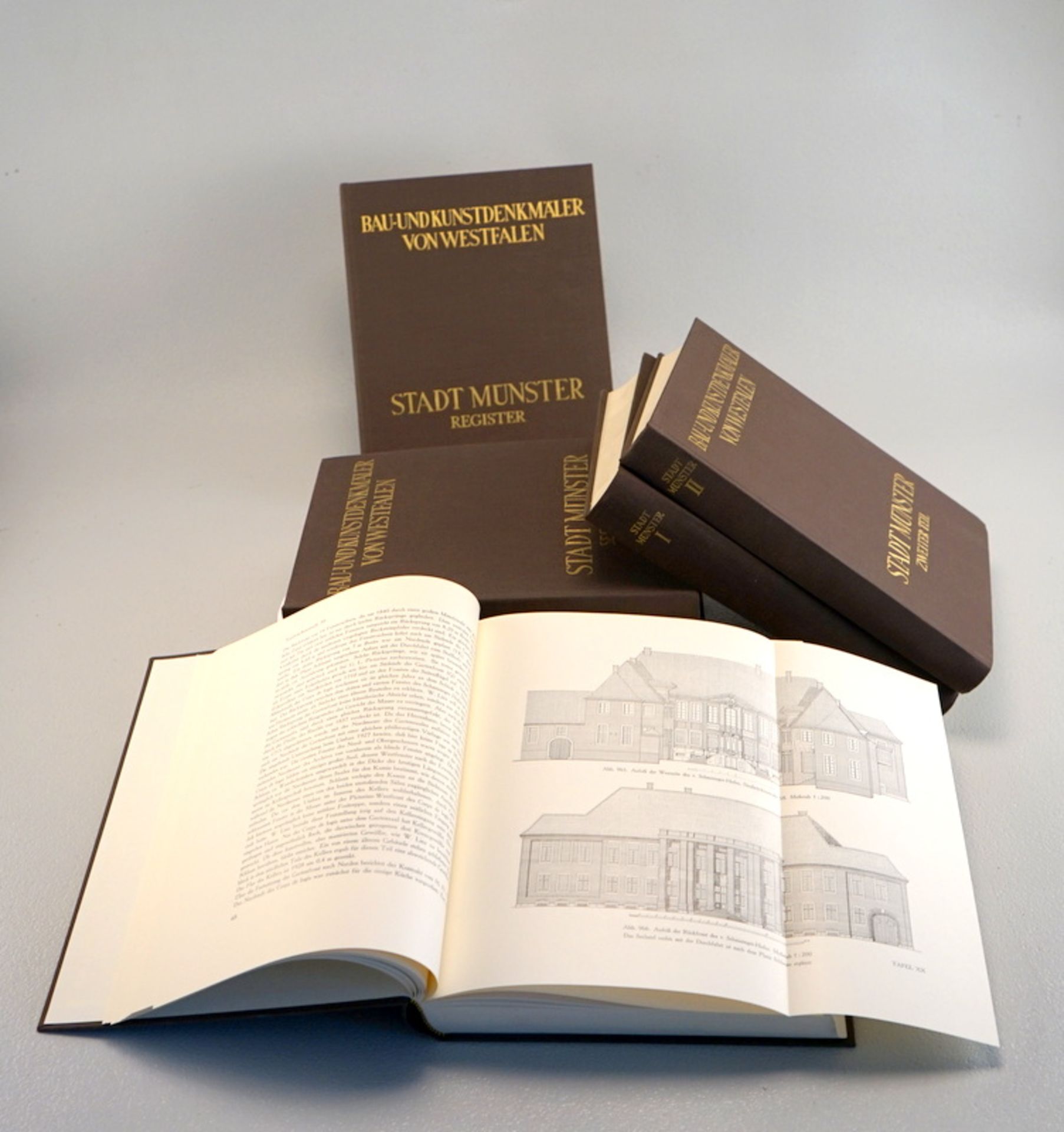 Geisberg, Max: Bau- und Kunstdenkmäler von Westfalen, 6 Bände, 1937