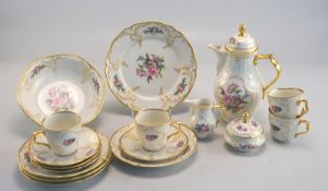 Rosenthal Selb Bavaria, Classic Rose Collection: Kaffeservice für vier Personen, Sanssouci