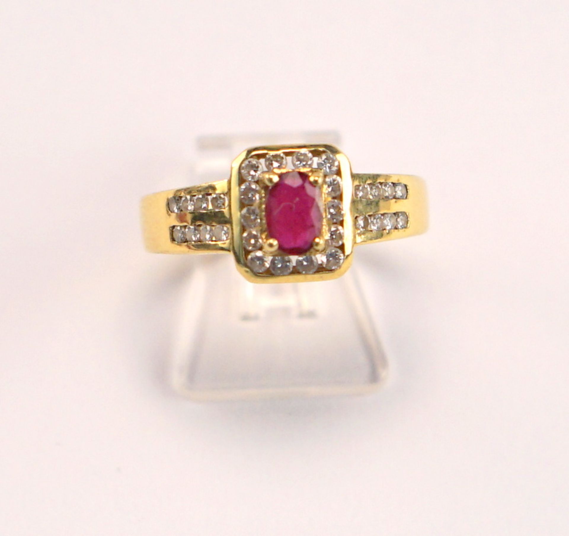 Rubin-Entourage-Ring, 18K GG - Image 3 of 3