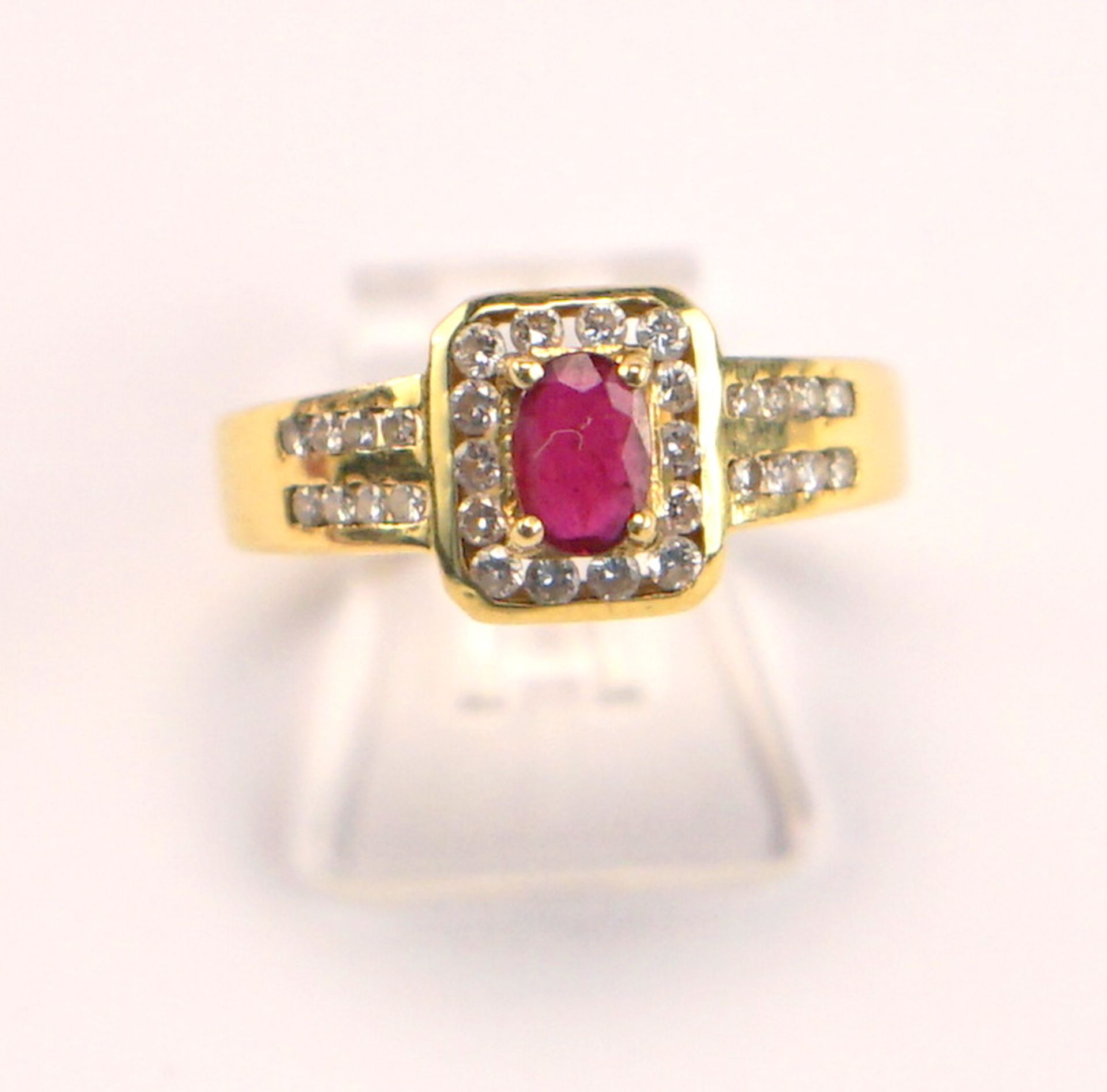 Rubin-Entourage-Ring, 18K GG - Image 2 of 3