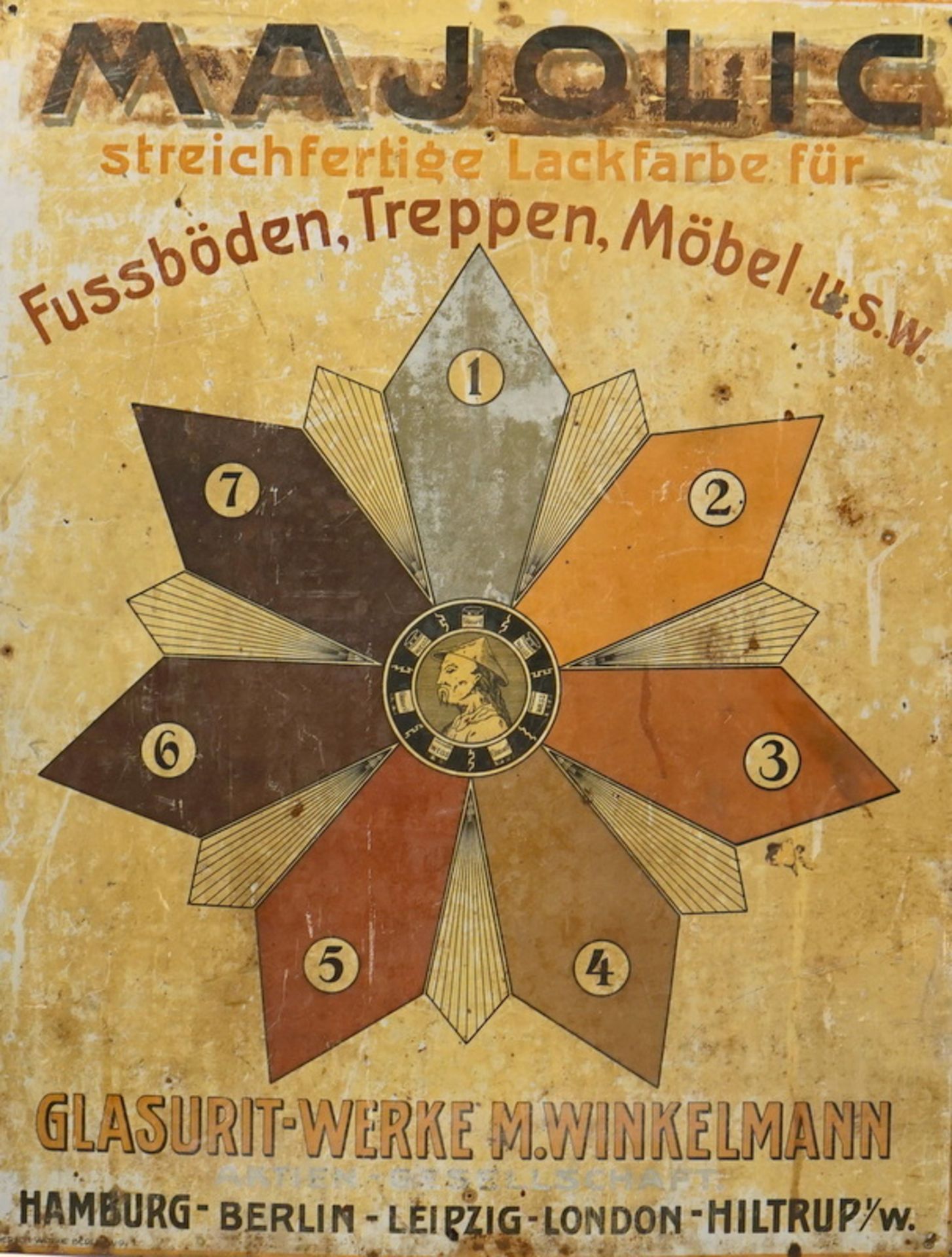 Glasurit, Werbeschild, 1910er/20er Jahre