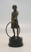 Mädchen mit Reifen, Bronze