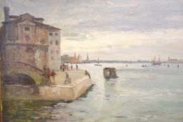 Her, Theodor: Expressive Ansicht der Lagunenstadt Venedig