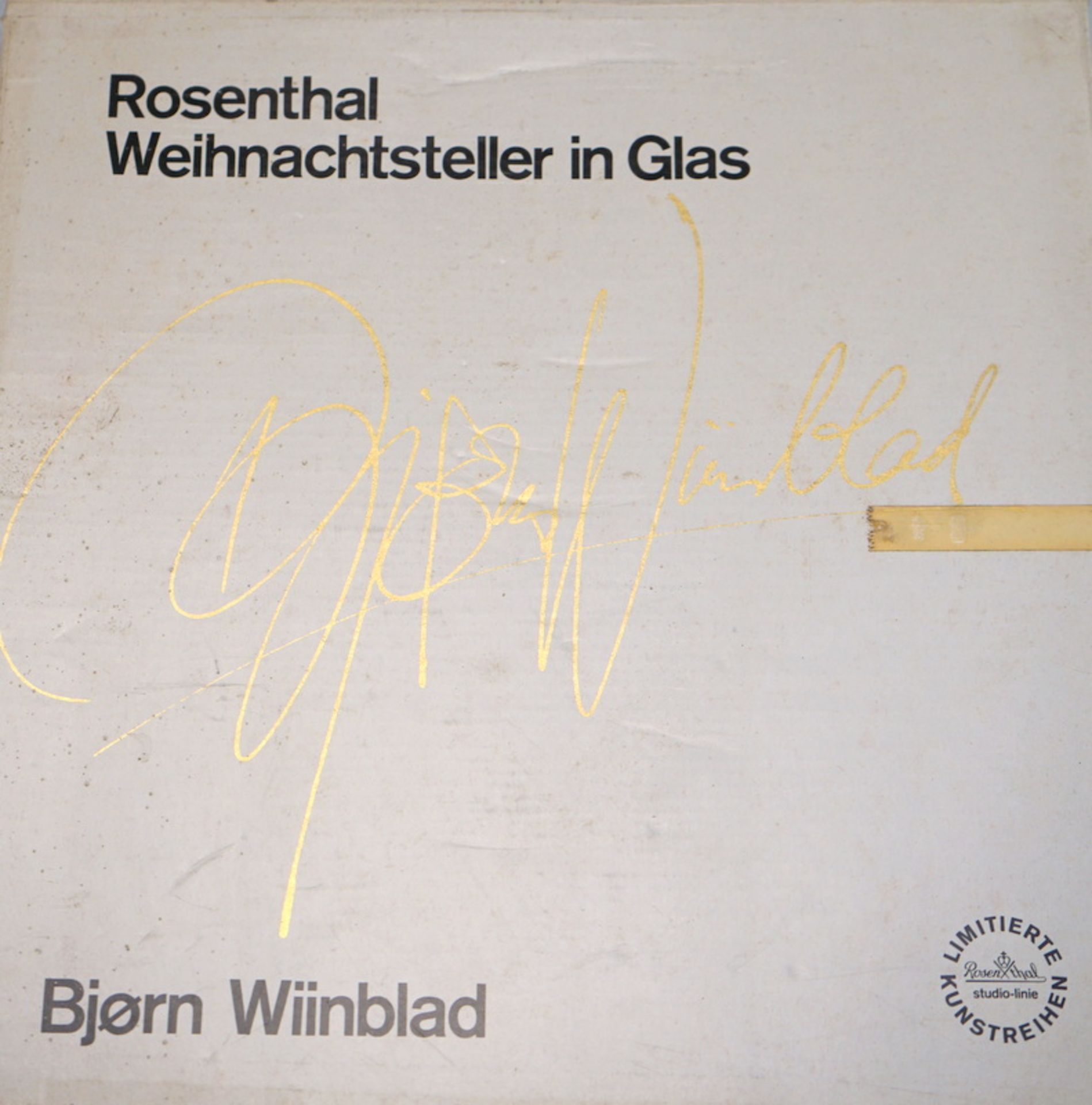 Rosenthal, Studio Line: Weihnachtsteller in Glas, Reihe von 6 Stück,1976-1981 - Image 2 of 4