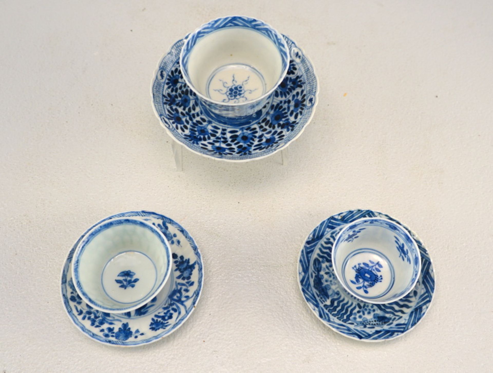 Drei Teekopchen, China 18./19. Jhd. für den europäischen Markt - Bild 2 aus 3