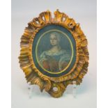 Ovalporträt der Maria Theresia, 18. Jhd.