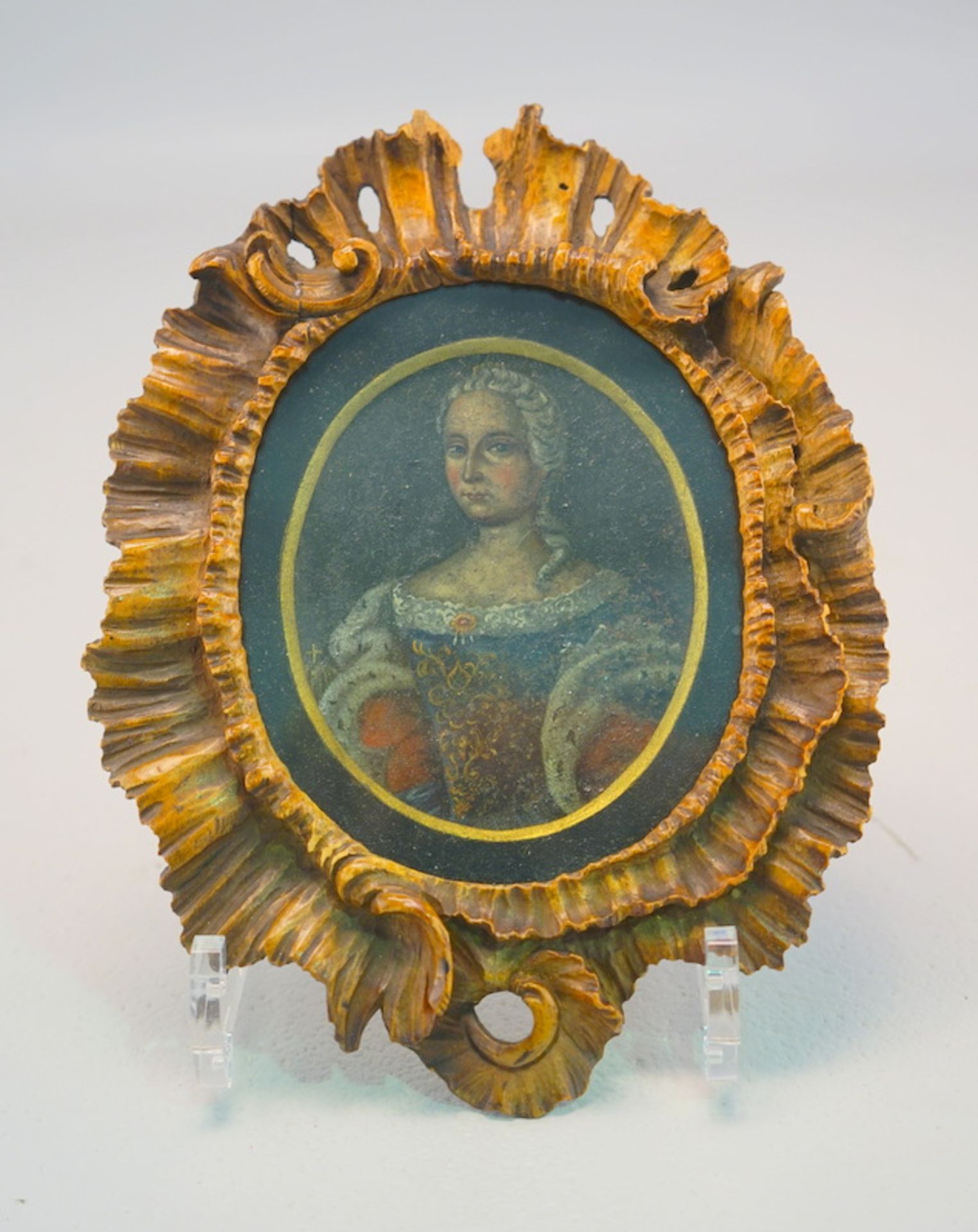 Ovalporträt der Maria Theresia, 18. Jhd.