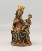 Throhnende Madonna mit Christus Kind