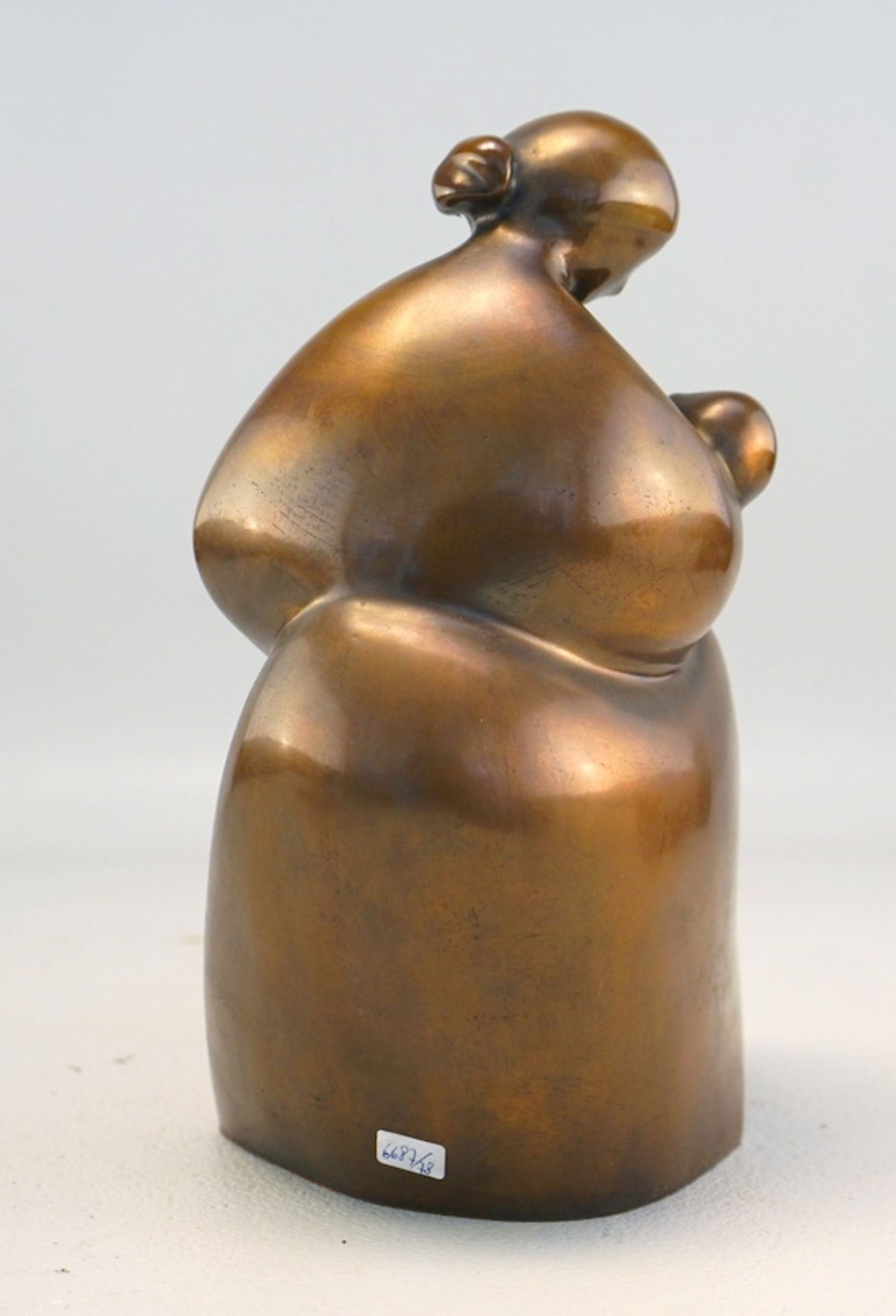 Macias, Francisco González: "Maternity", Mutter und Kind, Bronze, 1981 - Image 2 of 3