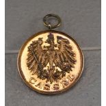 Königlich preußische Polizeidienstmarke Nummer 114 Kassel, historisches Original
