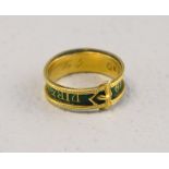 Freimaurer Ring der Royal Order of Scotland, 18k Gold mit Email