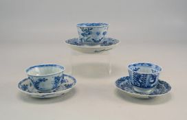 Drei Teekopchen, China 18./19. Jhd. für den europäischen Markt
