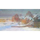 Schlotermann, Heinrich: Winter in Ahrenshoop, ca. um 1900