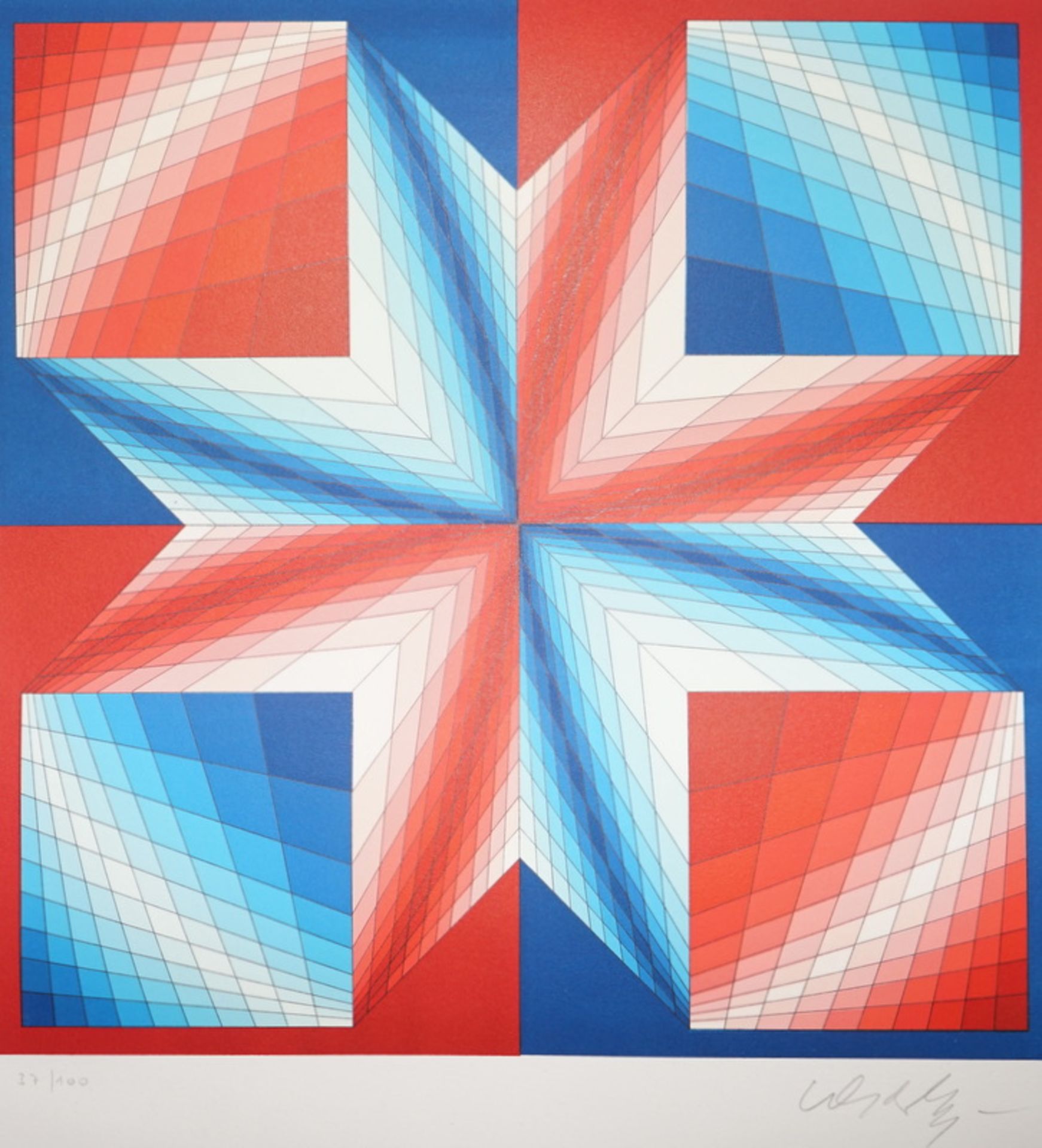 Vasarely, Viktor: Ohne Titel, Ed. 15/30