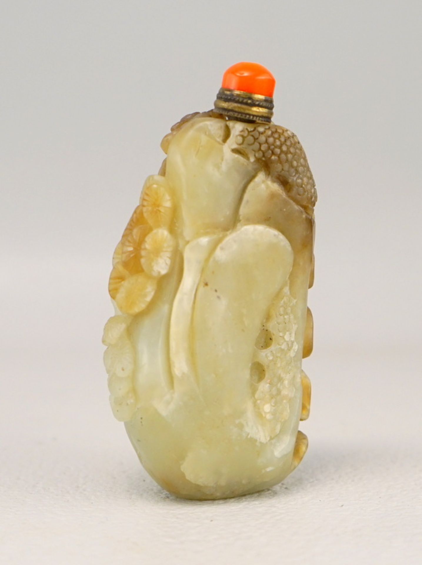 Große Snuff Bottle, Jade, China späte Qing-Dynastie - Bild 3 aus 4