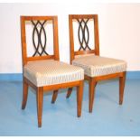 Paar Stühle des Biedermeier, deutsch um 1820