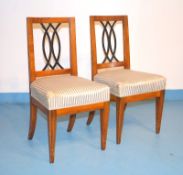 Paar Stühle des Biedermeier, deutsch um 1820