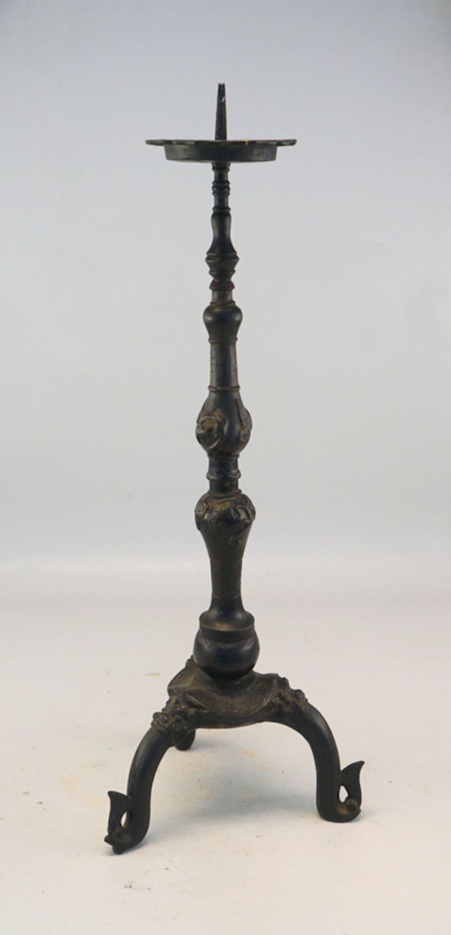 Bronze Kerzenhalter, Qianlong, auf drei Drachenfüßchen