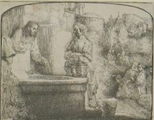 Rembrandt, Harmenszoon van Rijn: "Jesus und die Samariterin" 1658