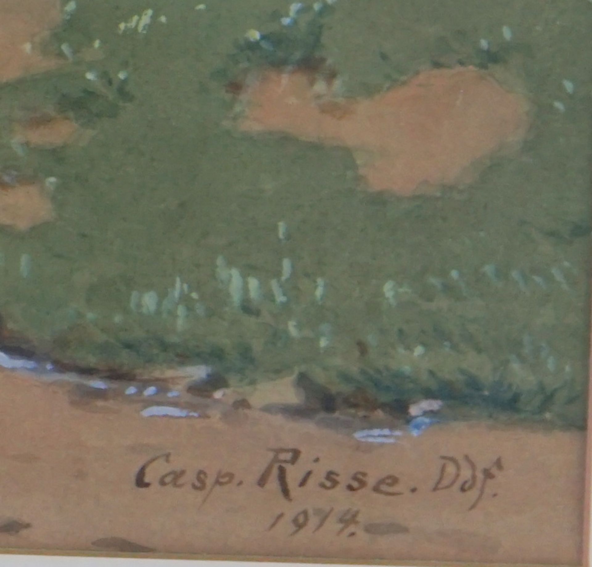 Risse, Caspar: Ansicht eines Dorfes im Sauerland, dat. 1914 - Image 3 of 3