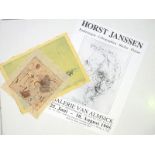 Janssen, Horst: Zwei Radierungen auf Japan, Landschaft und Abstaktion jew. 1984