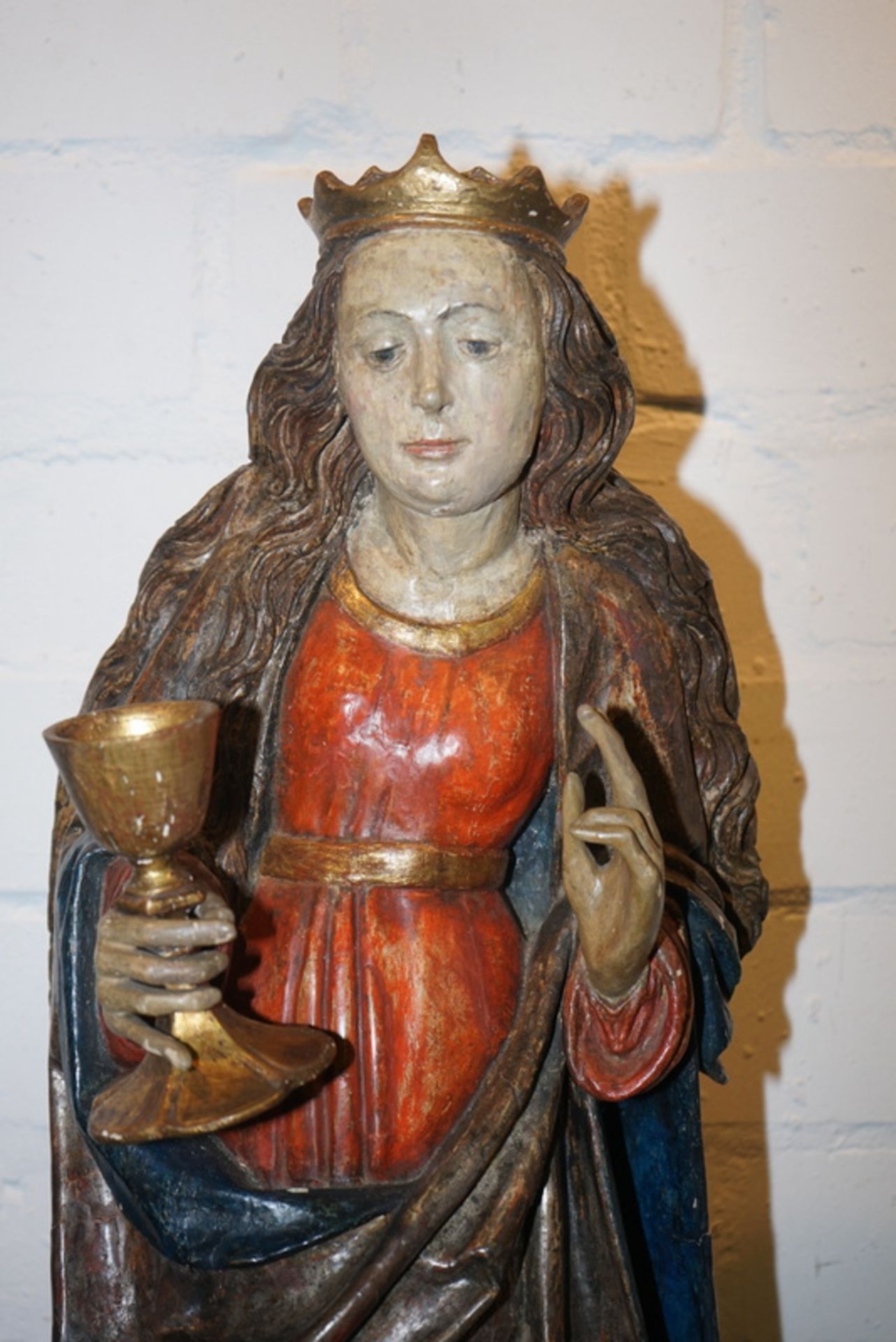 Heilige Barbara, alpenländisch, um 1520-1550 - Bild 2 aus 5