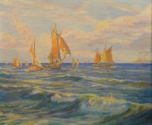 Reusch, Joseph: Boote auf dem Mittelmeer