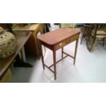 Georgian mahogany desk. Height 72.5cm width 66.5cm depth 37.5cm