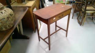 Georgian mahogany desk. Height 72.5cm width 66.5cm depth 37.5cm