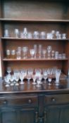 Various glassware tumblers, etc