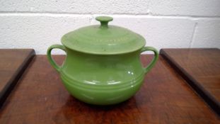 Le Creuset stoneware large bean pot.