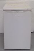 A Frigidaire undercounter upright freezer Height 85cm Width 54.5cm Depth 53cm