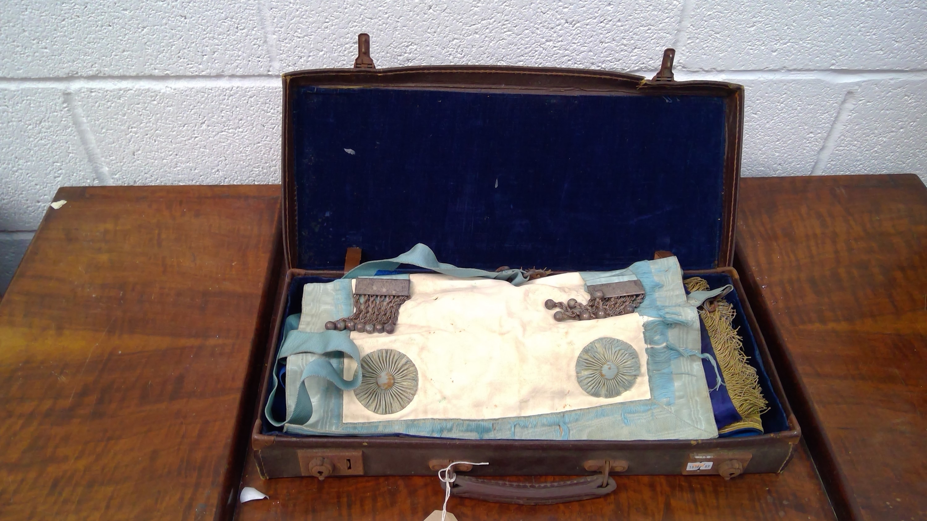 A masonic suitcase containing regalia. - Image 3 of 3