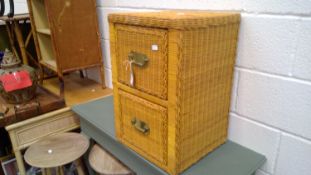 Wicker weaved drawers Height 60cm Width 40cm depth 39.5cm