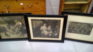 Arthur J Elsey framed print and two other monochrome prints.