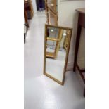 Framed wall hanging mirror. Height 61cm width 30cm
