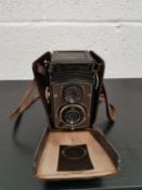 1930s Franke & Heidecke Rolleicord I camera, with original case.