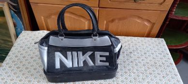 A vintage Nike travel bag.