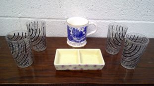 Father's Day 1977 mug along with a mixed box of ceramics.