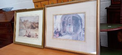 Russell Flint (1880-1969) - Two framed prints, 50cm x 60cm