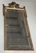 A modern regency style mirror.