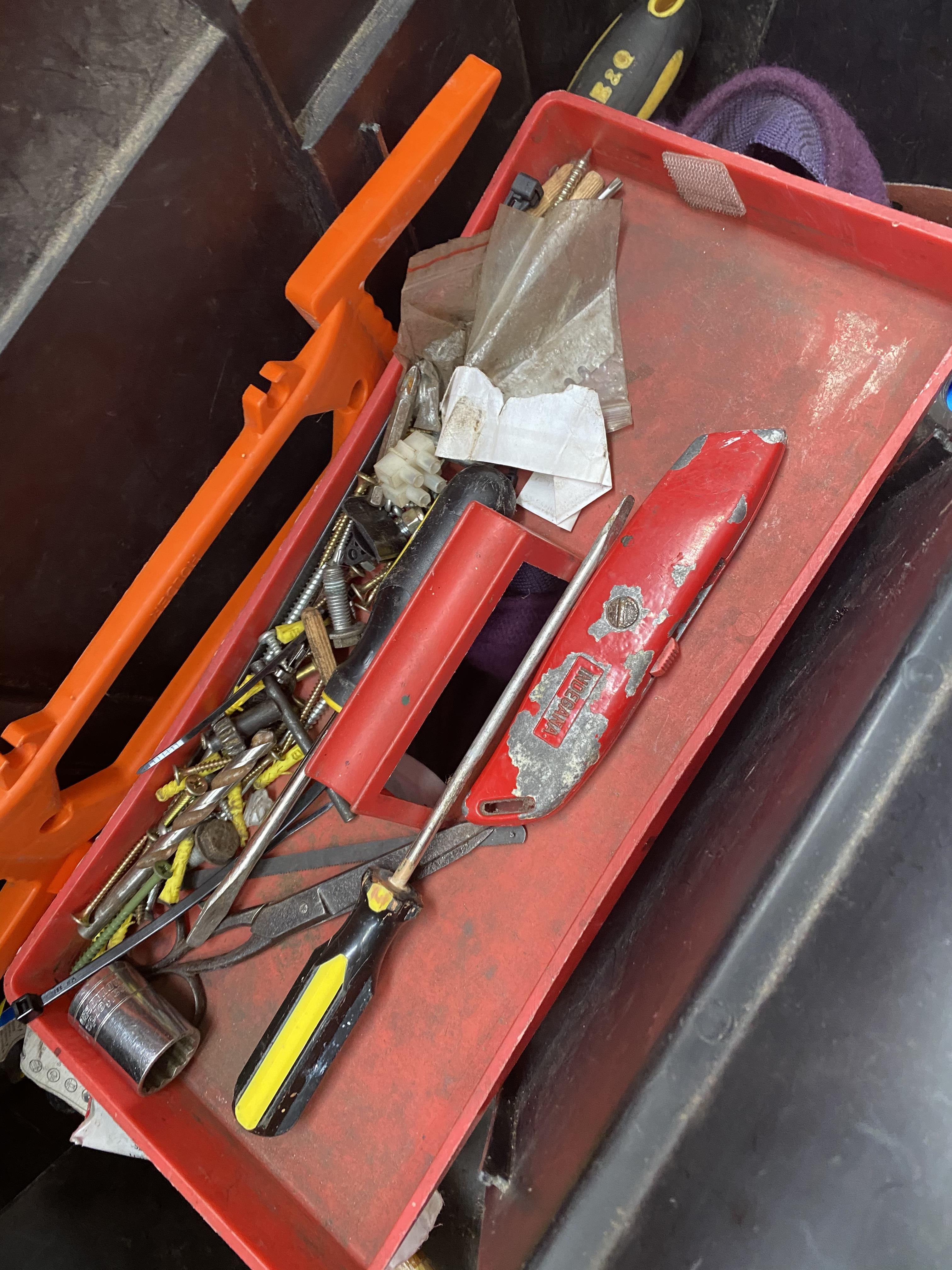 Two tool boxes, both with tools. - Image 5 of 8