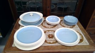 Summer Sky by 'Wedgwood' dinnerware. 'Royal Doulton' fine china.