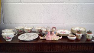 'Crown Staffordshire' Fine bone china, along with other vintage ceramics.