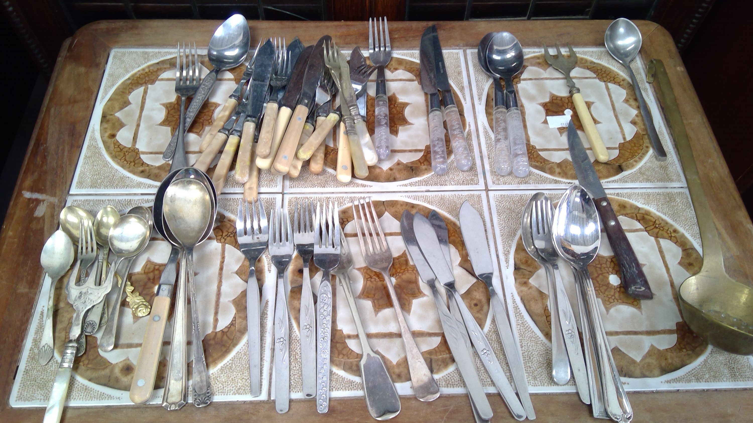 A set of whisks along, a box of varied cutlery. - Image 2 of 2