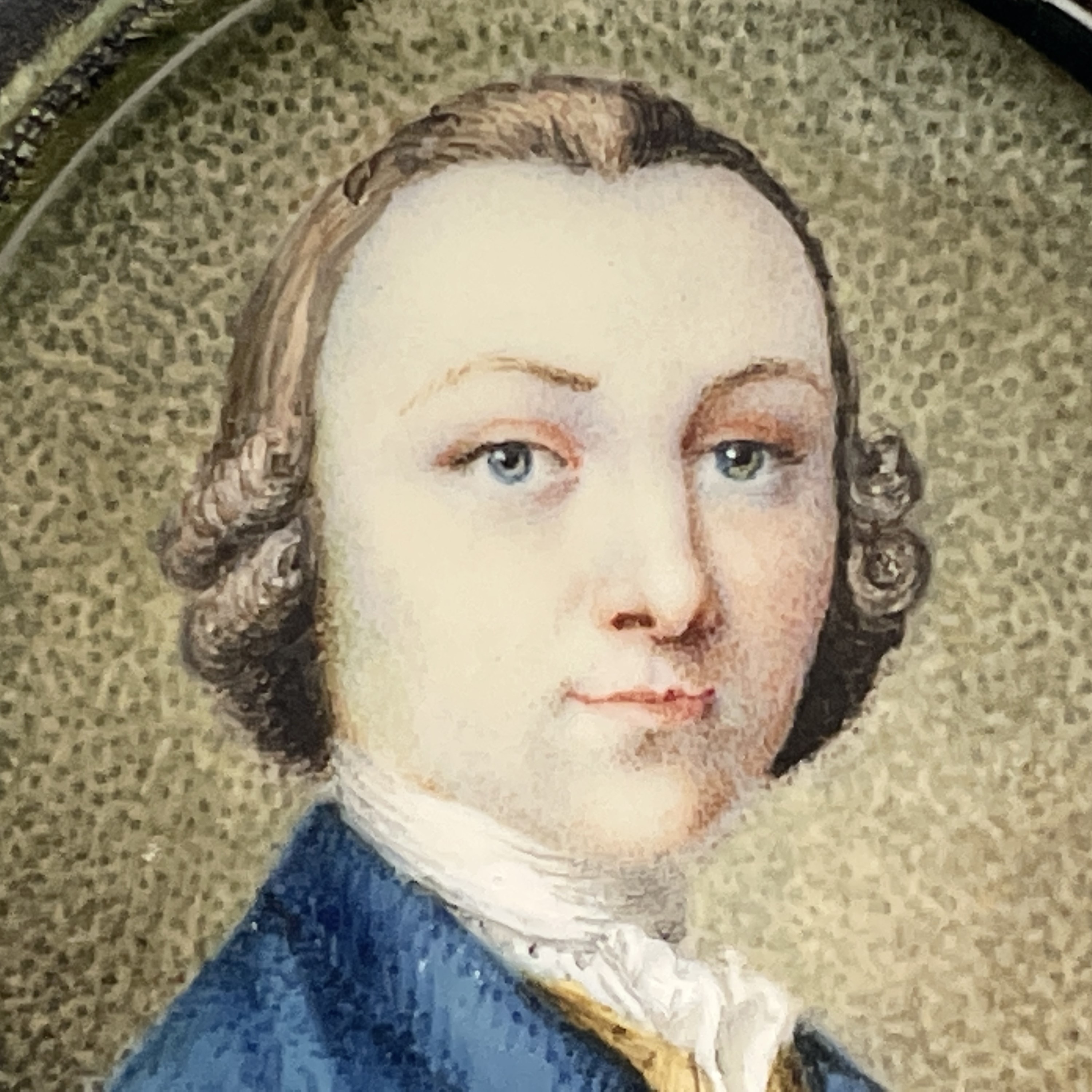 A fine mid-18th-century portrait miniature by Henry Millington(c.1735-1764) the three-quarter-length - Image 2 of 7